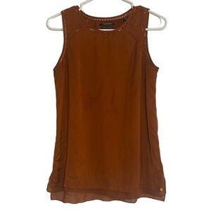 Scotch & Soda Lucky Fellow Burnt Orange Sleeveless Silky Tank Too Size X-Small